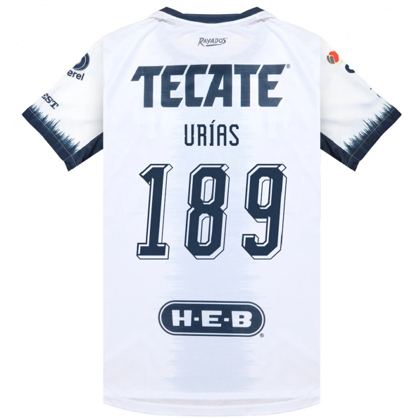 Danxen Homme Maillot Álex Urías #189 Blanc Bleu Encre Rouge Tenues Extérieur 2026/27 T-Shirt