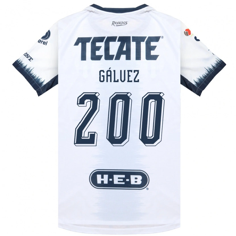 Danxen Homme Maillot Omar Gálvez #200 Blanc Bleu Encre Rouge Tenues Extérieur 2026/27 T-Shirt
