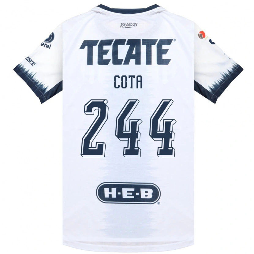 Danxen Homme Maillot Mario Cota #244 Blanc Bleu Encre Rouge Tenues Extérieur 2026/27 T-Shirt