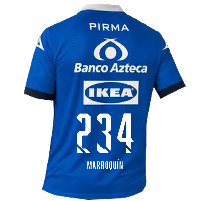 Danxen Homme Maillot Luis Marroquín #234 Bleu Blanc Tenues Extérieur 2026/27 T-Shirt