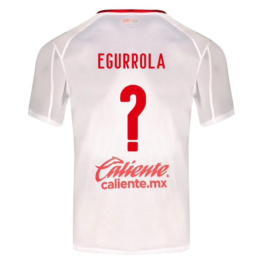 Danxen Homme Maillot Luis Egurrola #0 Blanc Vert Rouge Tenues Extérieur 2026/27 T-Shirt
