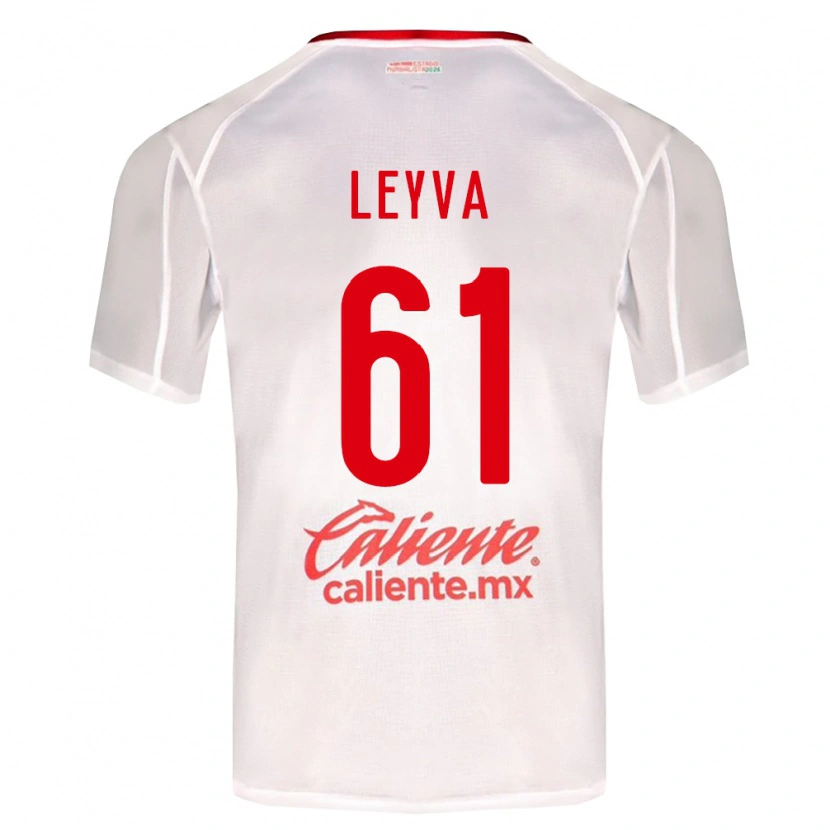 Danxen Homme Maillot Axel Leyva #61 Blanc Vert Rouge Tenues Extérieur 2026/27 T-Shirt