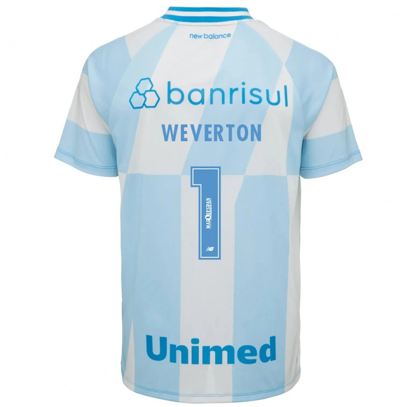 Danxen Homme Maillot Weverton Pereira Da Silva #1 Bleu Clair Blanc Tenues Extérieur 2026/27 T-Shirt