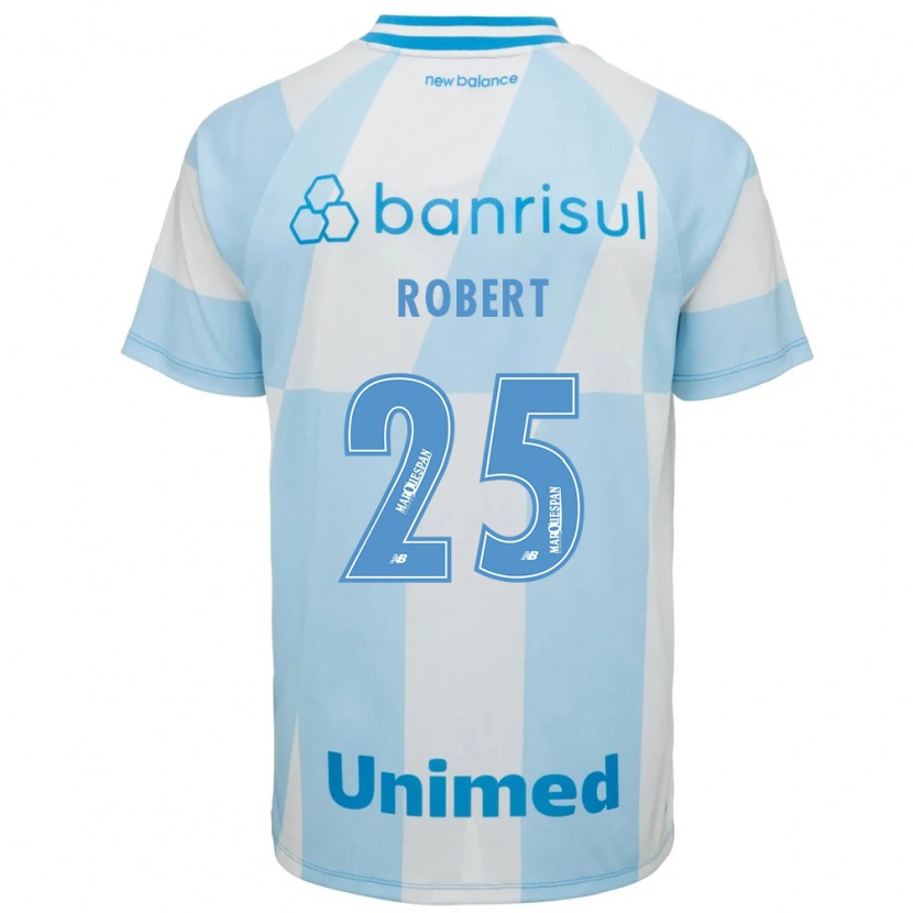 Danxen Homme Maillot Jhonata Robert #25 Bleu Clair Blanc Tenues Extérieur 2026/27 T-Shirt