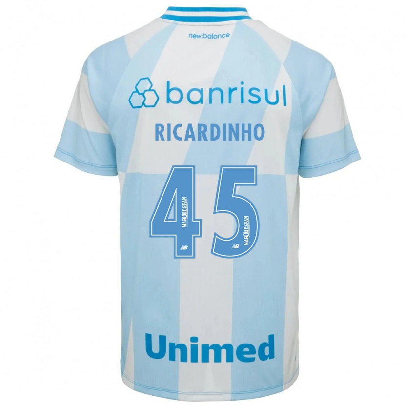 Danxen Homme Maillot Ricardinho #45 Bleu Clair Blanc Tenues Extérieur 2026/27 T-Shirt
