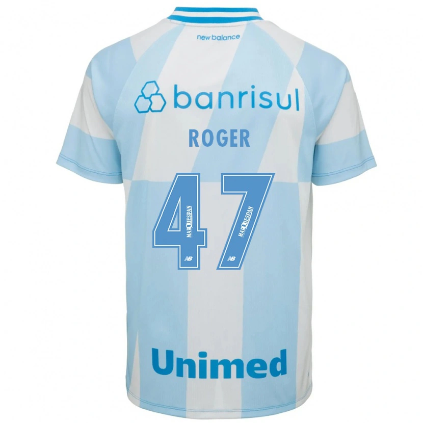Danxen Homme Maillot Roger Dias Fernandes #47 Bleu Clair Blanc Tenues Extérieur 2026/27 T-Shirt