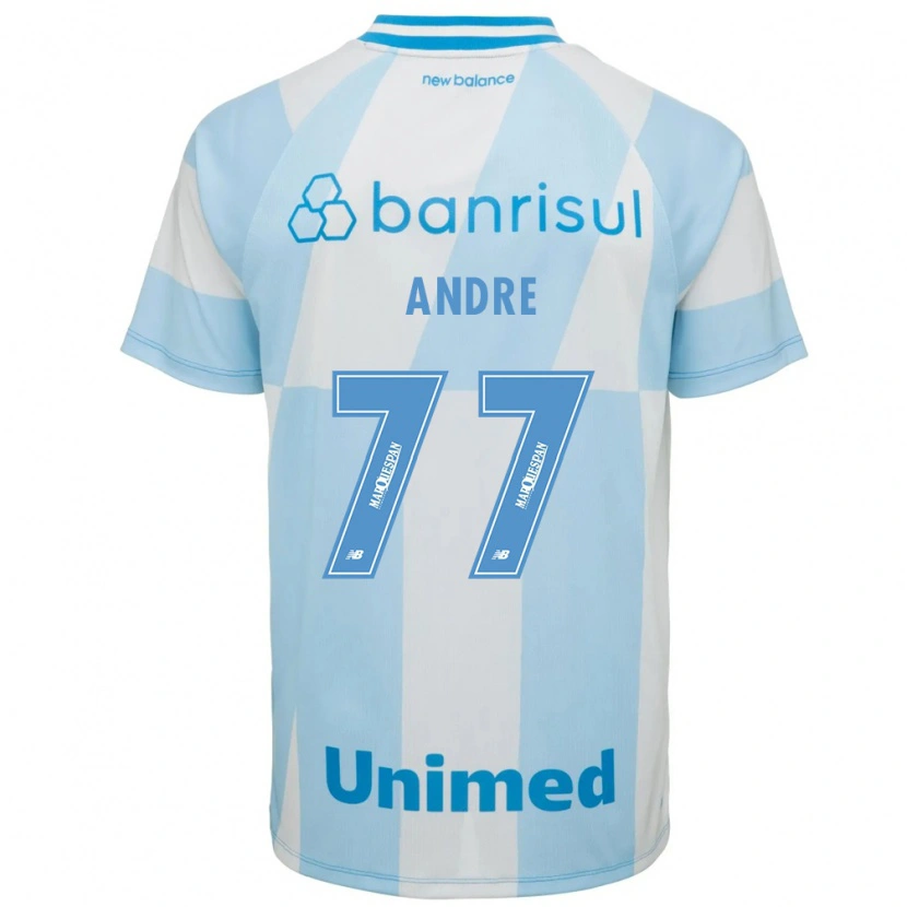 Danxen Homme Maillot André #77 Bleu Clair Blanc Tenues Extérieur 2026/27 T-Shirt