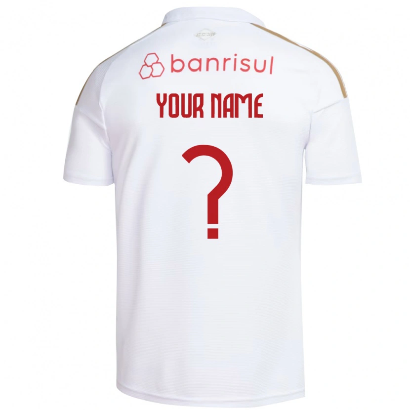 Danxen Homme Maillot Votre Nom #0 Blanc Rouge Tenues Extérieur 2026/27 T-Shirt
