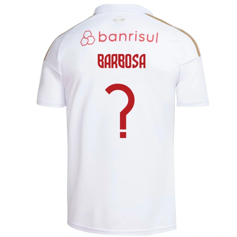 Danxen Homme Maillot Tiago Barbosa #0 Blanc Rouge Tenues Extérieur 2026/27 T-Shirt