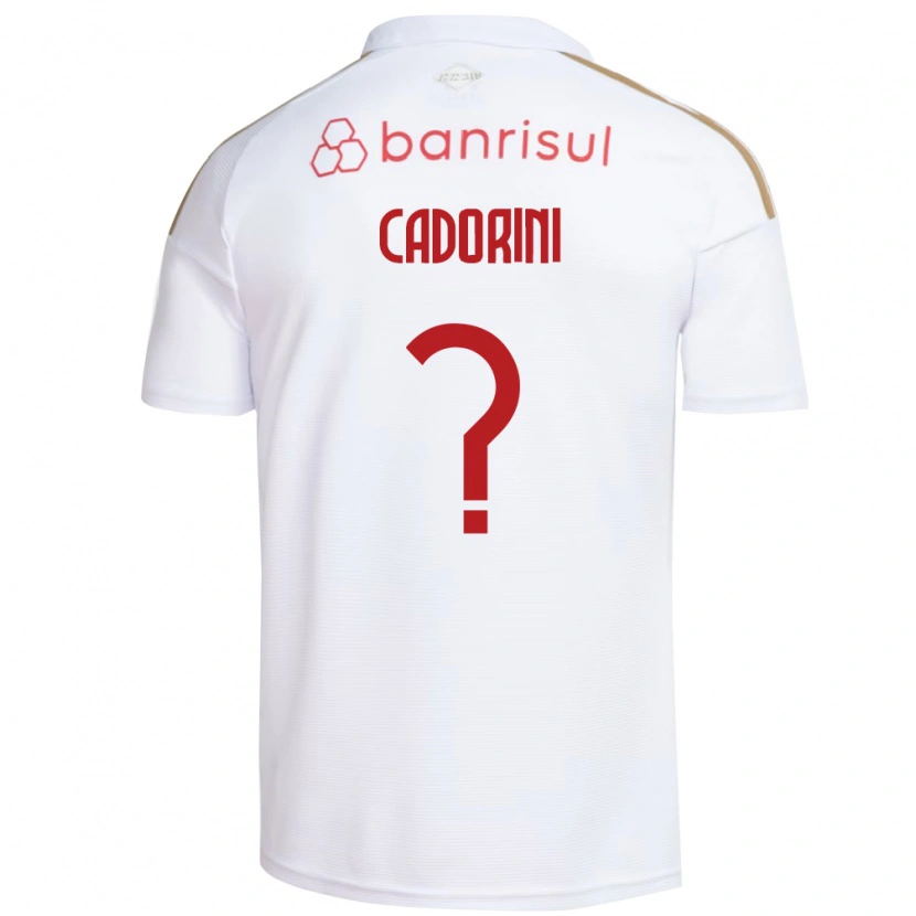 Danxen Homme Maillot Matheus Cadorini #0 Blanc Rouge Tenues Extérieur 2026/27 T-Shirt