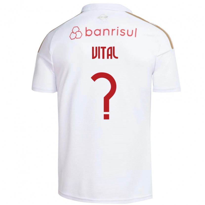 Danxen Homme Maillot Lucas Vital #0 Blanc Rouge Tenues Extérieur 2026/27 T-Shirt