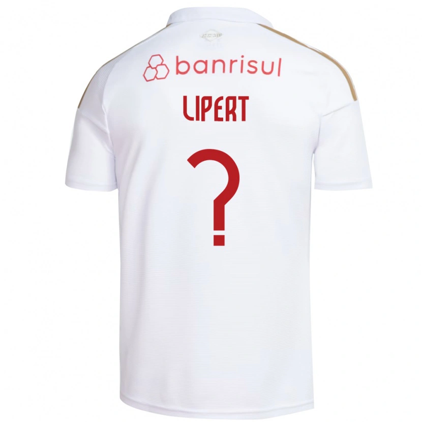 Danxen Homme Maillot Henrique Lipert #0 Blanc Rouge Tenues Extérieur 2026/27 T-Shirt