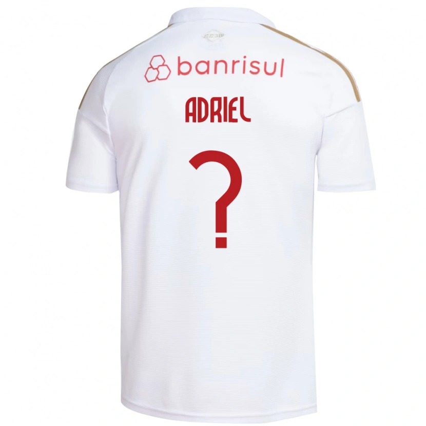 Danxen Homme Maillot Adriel #0 Blanc Rouge Tenues Extérieur 2026/27 T-Shirt