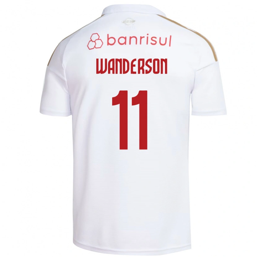 Danxen Homme Maillot Wanderson #11 Blanc Rouge Tenues Extérieur 2026/27 T-Shirt