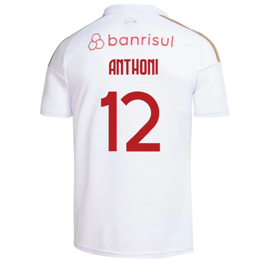 Danxen Homme Maillot Anthoni Spier Souza #12 Blanc Rouge Tenues Extérieur 2026/27 T-Shirt
