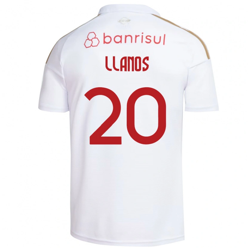 Danxen Homme Maillot Pati Llanos #20 Blanc Rouge Tenues Extérieur 2026/27 T-Shirt