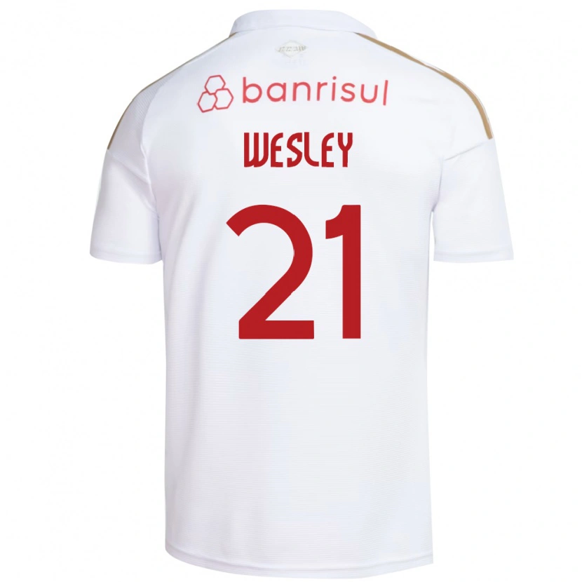 Danxen Homme Maillot Wesley #21 Blanc Rouge Tenues Extérieur 2026/27 T-Shirt