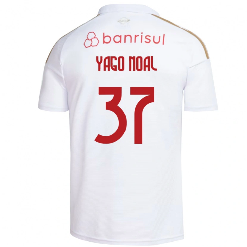 Danxen Homme Maillot Yago Noal #37 Blanc Rouge Tenues Extérieur 2026/27 T-Shirt