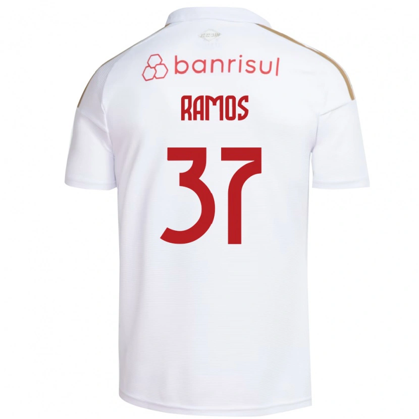 Danxen Homme Maillot Lucas Ramos #37 Blanc Rouge Tenues Extérieur 2026/27 T-Shirt