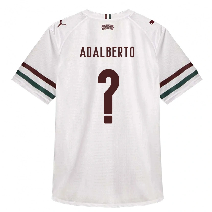 Danxen Homme Maillot Adalberto Junior De Jesus Justino #0 Blanc Vert Bourgogne Tenues Extérieur 2026/27 T-Shirt