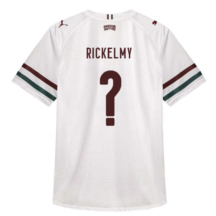 Danxen Homme Maillot Rickelmy Santos Moreira #0 Blanc Vert Bourgogne Tenues Extérieur 2026/27 T-Shirt