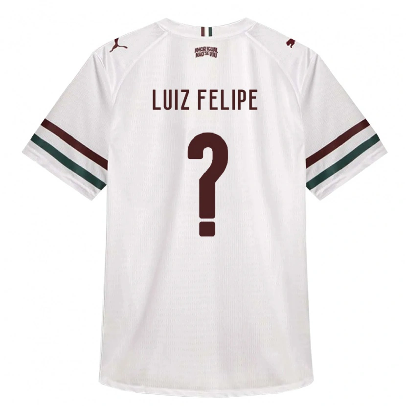 Danxen Homme Maillot Luiz Felipe #0 Blanc Vert Bourgogne Tenues Extérieur 2026/27 T-Shirt