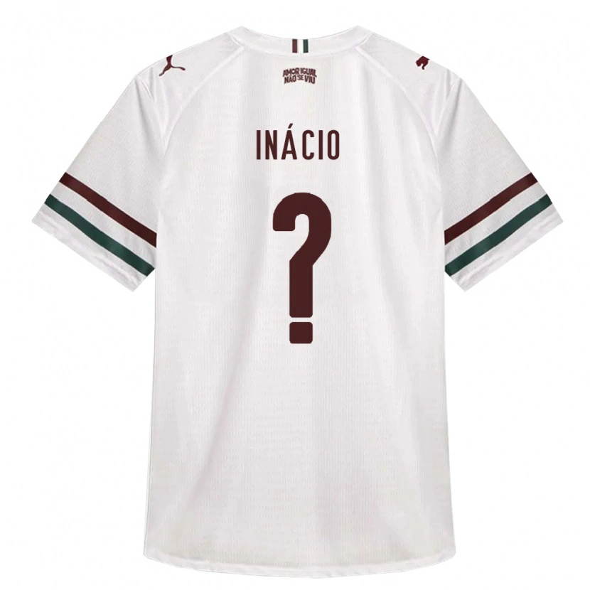 Danxen Homme Maillot João Inácio #0 Blanc Vert Bourgogne Tenues Extérieur 2026/27 T-Shirt