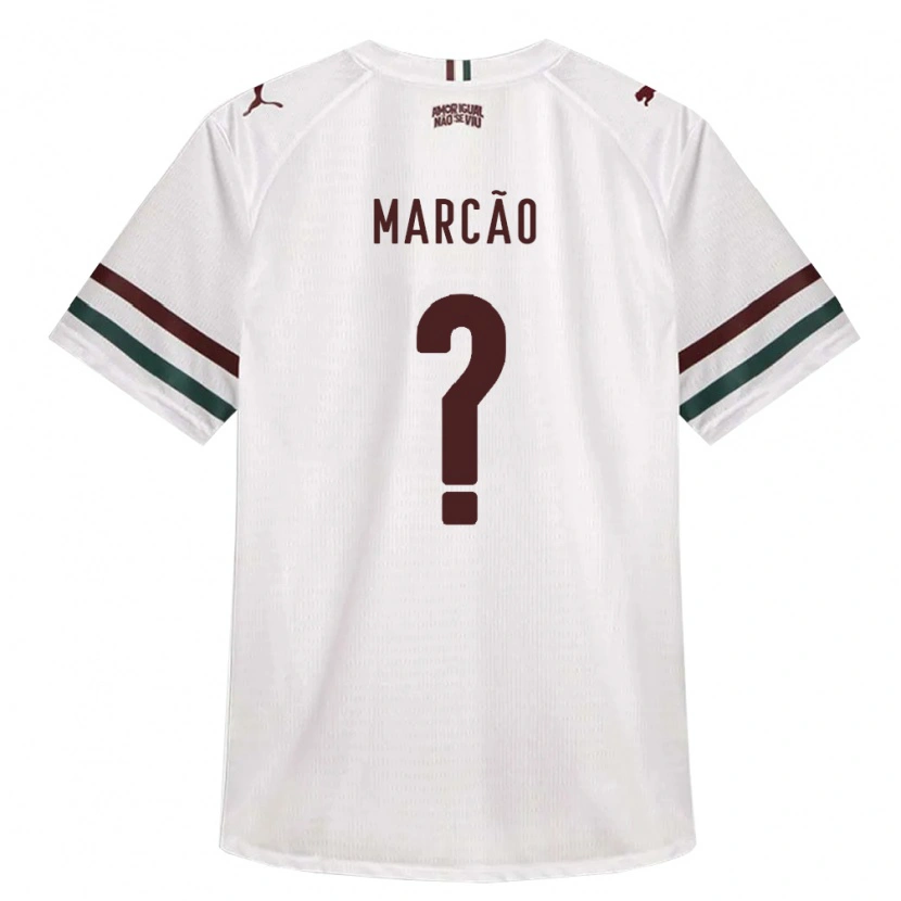 Danxen Homme Maillot Marcão Henrique #0 Blanc Vert Bourgogne Tenues Extérieur 2026/27 T-Shirt