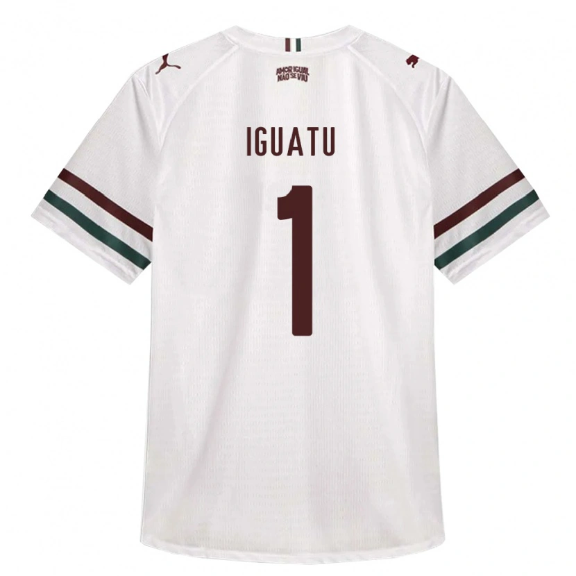 Danxen Homme Maillot Mauro Iguatu #1 Blanc Vert Bourgogne Tenues Extérieur 2026/27 T-Shirt