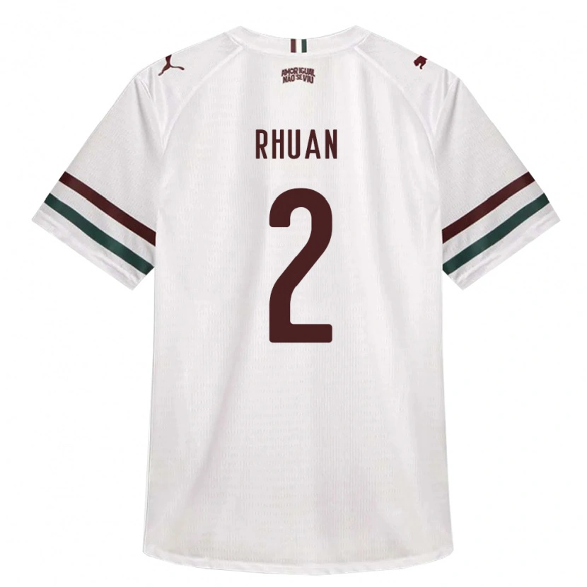 Danxen Homme Maillot Rhuan Allan Dourado Ribeiro #2 Blanc Vert Bourgogne Tenues Extérieur 2026/27 T-Shirt