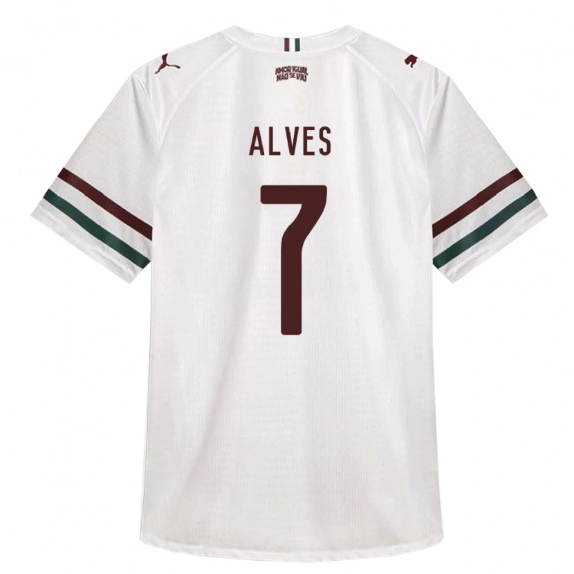 Danxen Homme Maillot Geovana Alves #7 Blanc Vert Bourgogne Tenues Extérieur 2026/27 T-Shirt