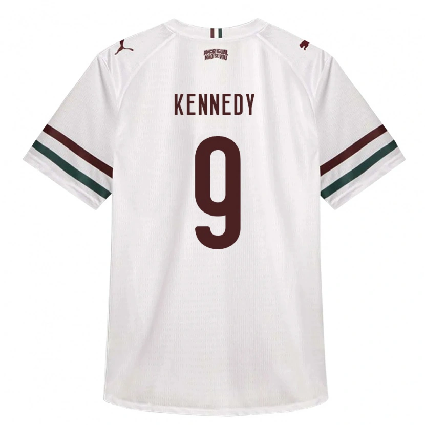 Danxen Homme Maillot John Kennedy #9 Blanc Vert Bourgogne Tenues Extérieur 2026/27 T-Shirt