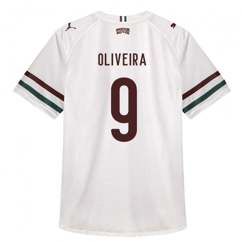 Danxen Homme Maillot Samuell Oliveira #9 Blanc Vert Bourgogne Tenues Extérieur 2026/27 T-Shirt