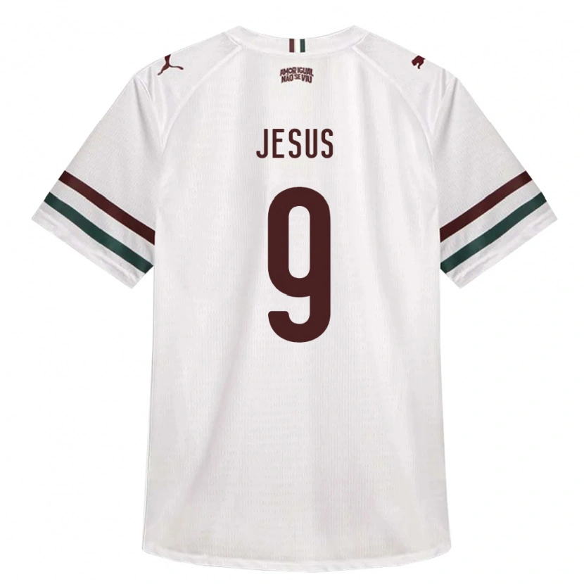 Danxen Homme Maillot Kauan Jesus #9 Blanc Vert Bourgogne Tenues Extérieur 2026/27 T-Shirt