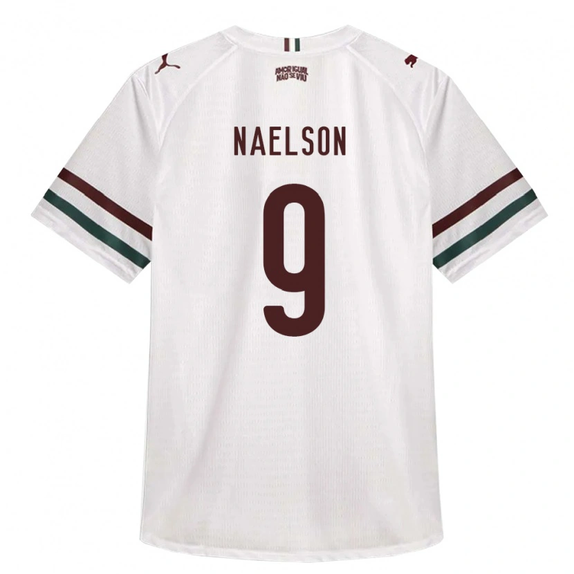 Danxen Homme Maillot Naelson Alves Dos Santos #9 Blanc Vert Bourgogne Tenues Extérieur 2026/27 T-Shirt