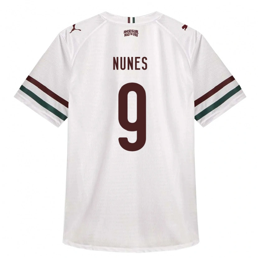 Danxen Homme Maillot Carla Nunes #9 Blanc Vert Bourgogne Tenues Extérieur 2026/27 T-Shirt