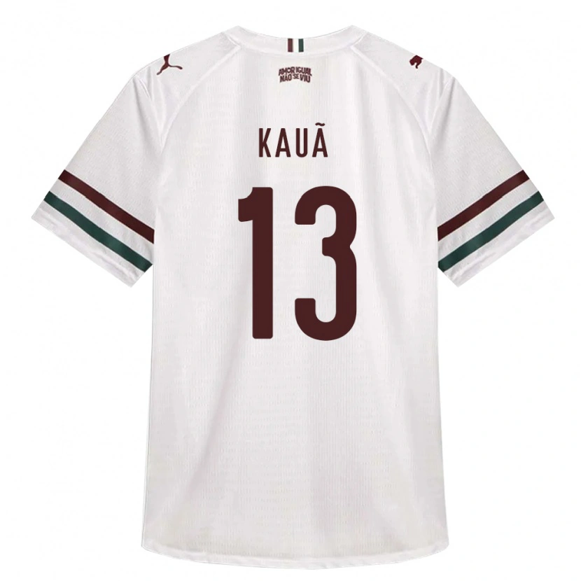 Danxen Homme Maillot Kauã Barbosa Da Silva Costa #13 Blanc Vert Bourgogne Tenues Extérieur 2026/27 T-Shirt