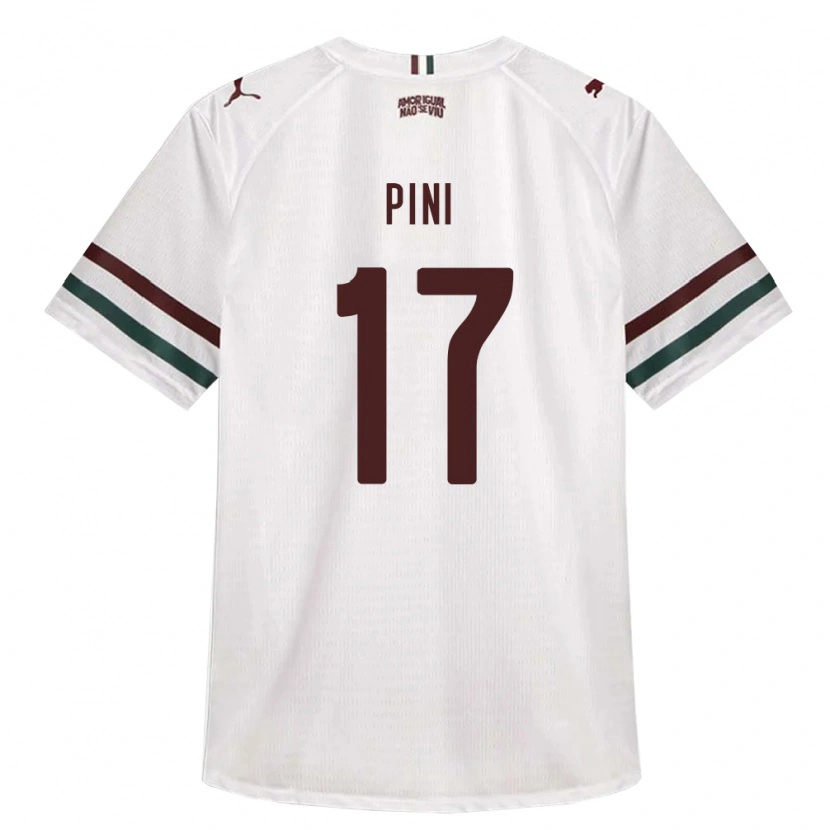 Danxen Homme Maillot Camila Pini #17 Blanc Vert Bourgogne Tenues Extérieur 2026/27 T-Shirt