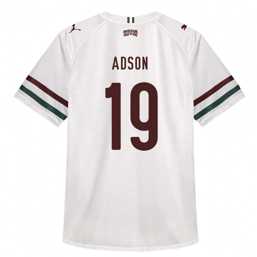Danxen Homme Maillot Adsonnaldo Ferreira Nascimento #19 Blanc Vert Bourgogne Tenues Extérieur 2026/27 T-Shirt