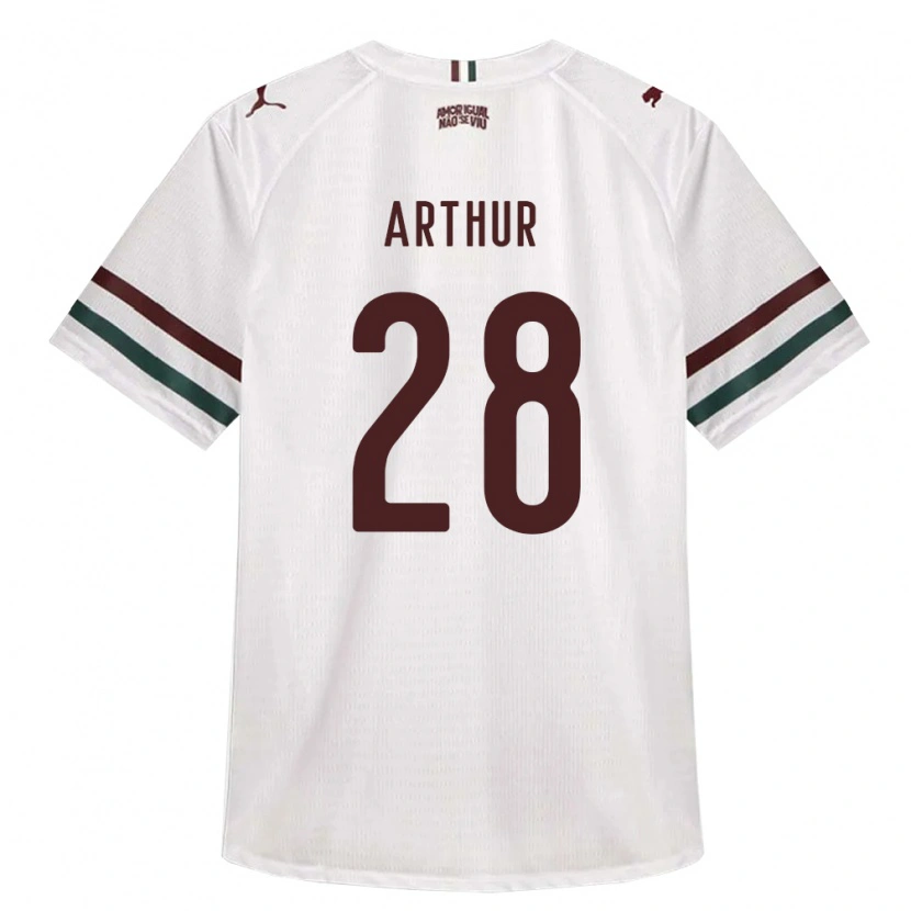 Danxen Homme Maillot Arthur #28 Blanc Vert Bourgogne Tenues Extérieur 2026/27 T-Shirt