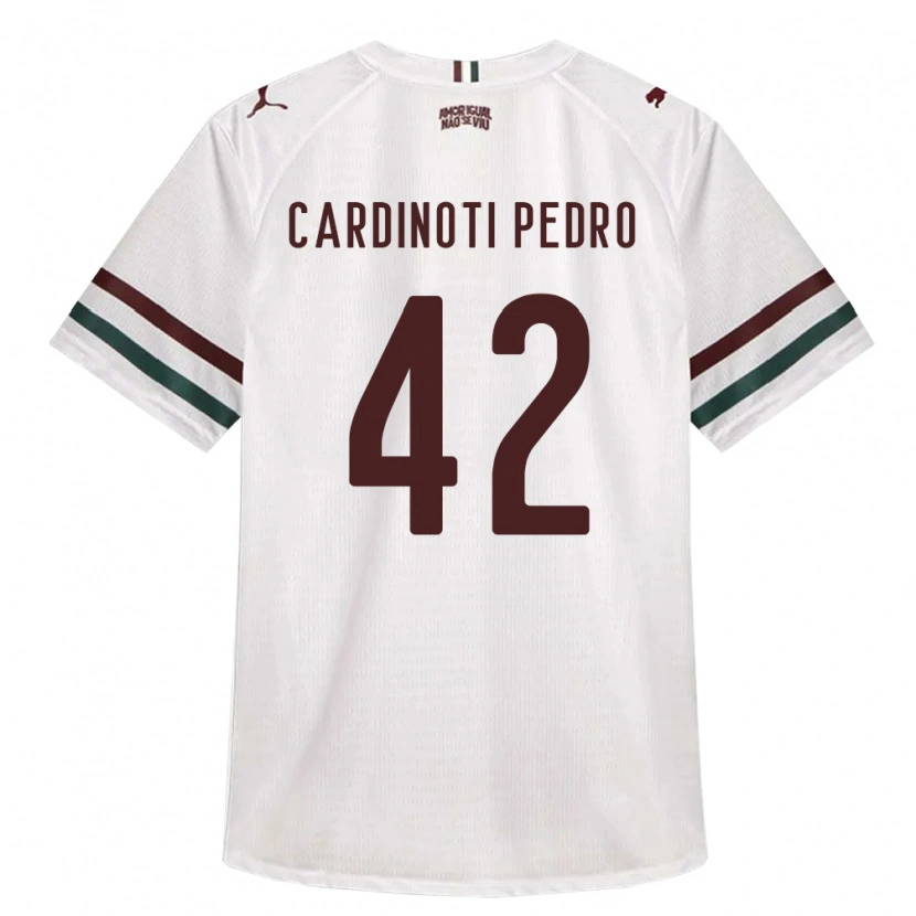 Danxen Homme Maillot Jhonny Cardinoti Pedro #42 Blanc Vert Bourgogne Tenues Extérieur 2026/27 T-Shirt