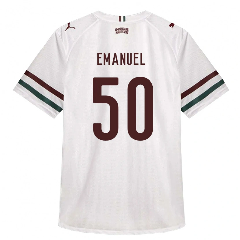 Danxen Homme Maillot Lucas Emanuel #50 Blanc Vert Bourgogne Tenues Extérieur 2026/27 T-Shirt