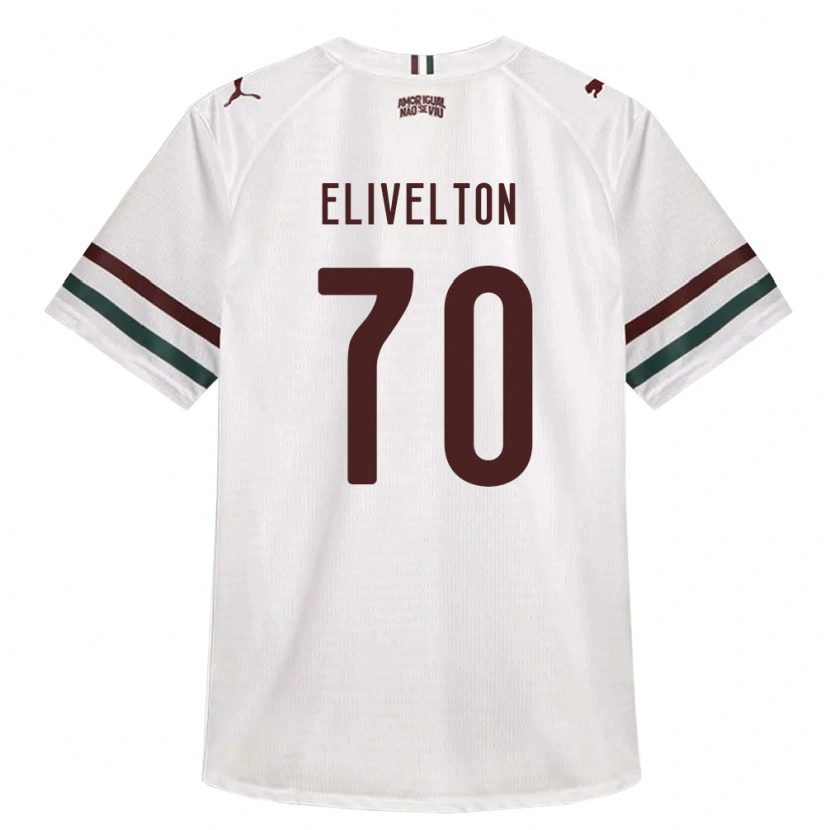 Danxen Homme Maillot Elivelton Guedes Alves Da Silva #70 Blanc Vert Bourgogne Tenues Extérieur 2026/27 T-Shirt