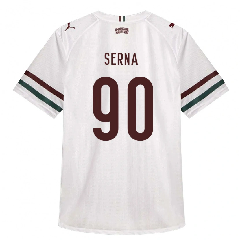 Danxen Homme Maillot Kevin Serna #90 Blanc Vert Bourgogne Tenues Extérieur 2026/27 T-Shirt