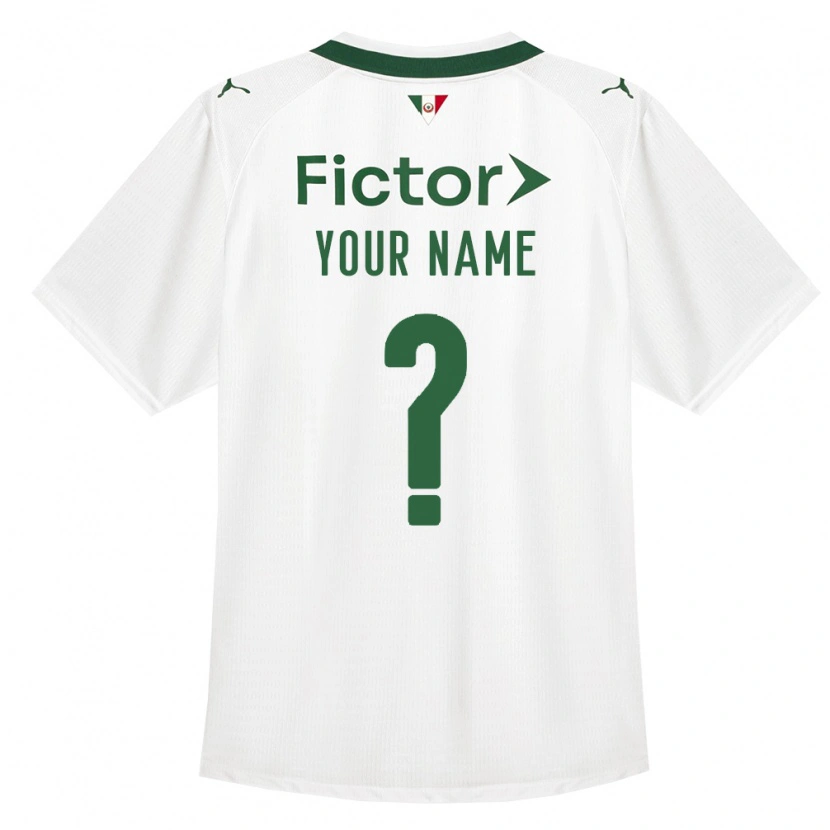 Danxen Homme Maillot Votre Nom #0 Vert Blanc Tenues Extérieur 2026/27 T-Shirt