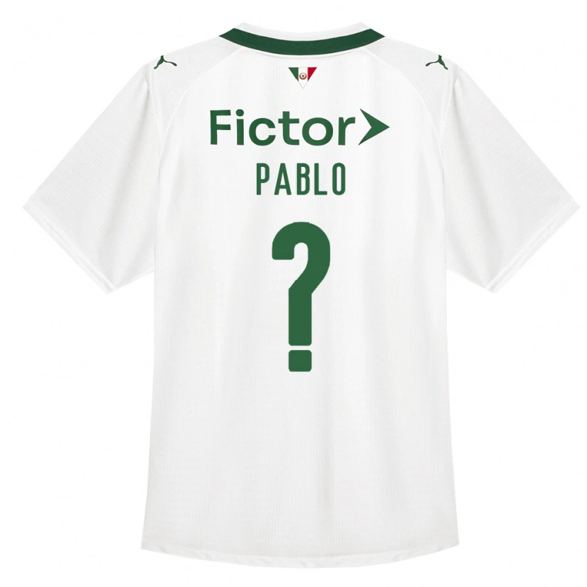 Danxen Homme Maillot Ruan Pablo #0 Vert Blanc Tenues Extérieur 2026/27 T-Shirt