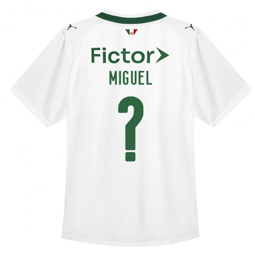 Danxen Homme Maillot Carlos Miguel #0 Vert Blanc Tenues Extérieur 2026/27 T-Shirt