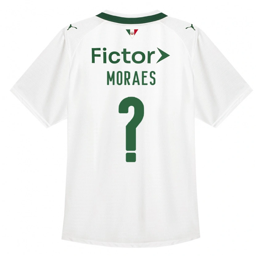 Danxen Homme Maillot Kauã Moraes #0 Vert Blanc Tenues Extérieur 2026/27 T-Shirt