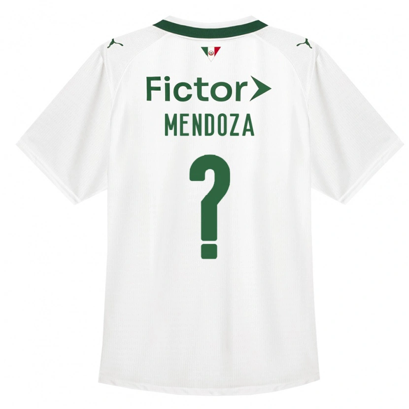 Danxen Homme Maillot Beymar Mendoza #0 Vert Blanc Tenues Extérieur 2026/27 T-Shirt