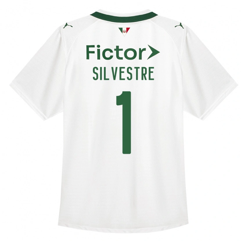 Danxen Homme Maillot Vinicius Silvestre #1 Vert Blanc Tenues Extérieur 2026/27 T-Shirt